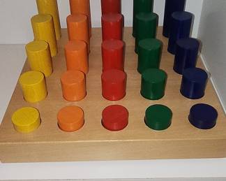 Montessori Knobless Cylinders Sorting Toy