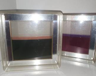 Vintage Acrylic and Silver Tone Set