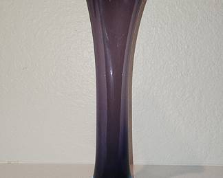 Vintage Amethyst and Teal Swung Glass Vase