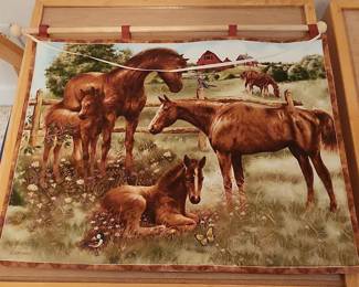 Giordano "Morning Glory" Horse Tapestry