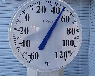 La Crosse 13.5 inch Round Analog Dial Thermometer
