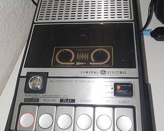 General Electric 3-5152A Portable Cassette Tape Recorder