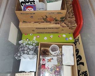 Assorted Holiday Decorations and Collectibles