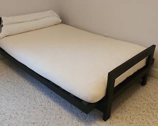 Modern Black Wood Platform Bed Frame