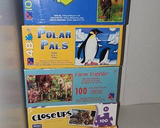 Lot of 5 Assorted Jigsaw Puzzles