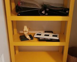 Yellow Plastic Shelf Unit