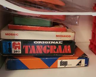 Jumbo Original Tangram Puzzle and Diago Mosaic Game (Made in Western Germany)