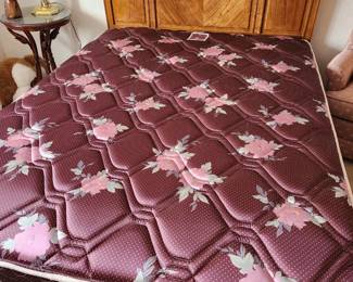 Vintage Stanley Double Headboard - Sealy Double Mattress/Box Spring.