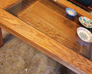 Glass Top Display Coffee Table-Show off your favorite collections.