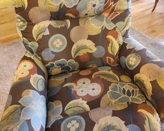 Floral Print Glider Rocker Recliner