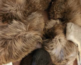 Vintage Fur Neckpiece, Hat and others.