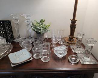 New Waterford Crystal candlestick holders