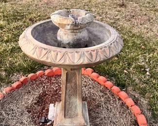 Concrete Fountain with Pump