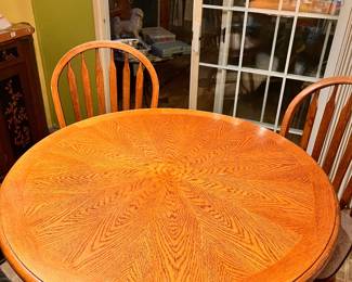 Solid Oak High Top Table