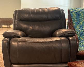 Large leather chair