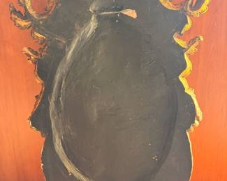 Monumental European Heraldic Crest Plaque 30” Old World Architectural Wall Decor
