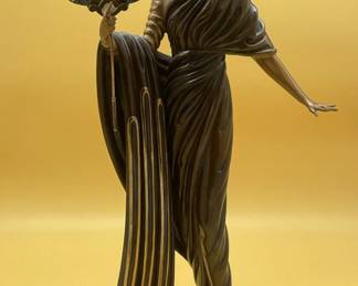 ERTE Aphrodite Sculpture Limited Bronze Romain The Tirtoff 18.5