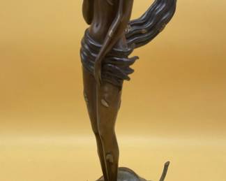 Erte (Romain De Tirtoff) "Autumn" Bronze Sculpture 15” Tall Mint Condition!,