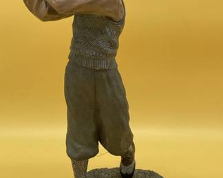 Charles Bragg American Cold Painted Bronze Sculpture Golfer Ltd Ed/275 13.5