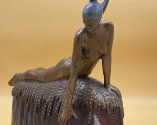 Erte Elegant Bronze Sculpture "French Rooster" #’d 36/375 Ltd Edition Figure!