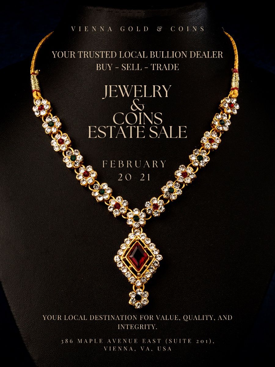 Black and Gold Elegant Indian Jewelry Sale Poster 2