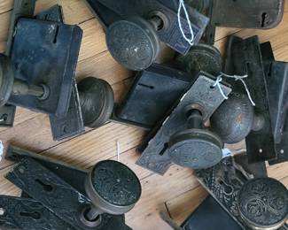 antique hardware of all kinds, we'll also have stained glass windows and doors