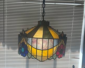 Stained Glass Hanging Lamp