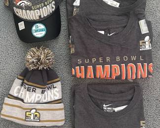Brs Broncos Super Bowl Gear with tags