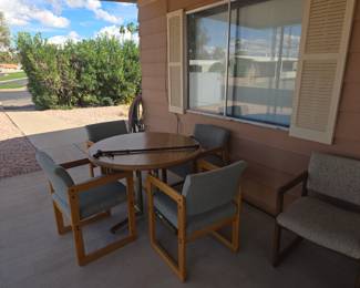 Dining table and chairs 