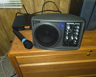 Small karaoke or microphone system