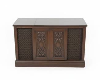 Bradford Stereophonic High Fidelity Console Record Player and Radio