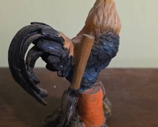 Rooster Figurine with Axe