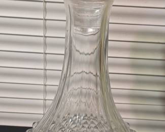 Cristal D'Arques-Durand "Longchamp" Cut Glass Decanter with Stopper