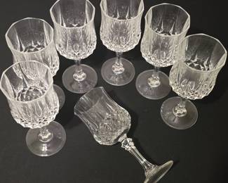 Cristal D'Arques 'Longchamp' Cut Crystal Wine Glasses (large)