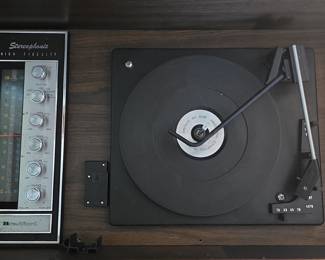 Bradford Stereophonic High Fidelity Console Record Player and Radio