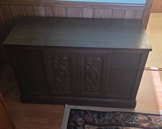 Bradford Stereophonic High Fidelity Console Record Player and Radio