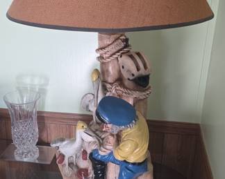 Apsit Bros. of California Nautical Fisherman Lamp