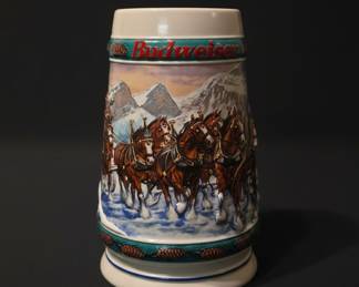 1993 Budweiser Holiday Stein Collection "Special Delivery" by Nora Koerber