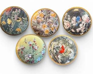 Bradford Exchange Birds of Happiness Collector Plate Set by Terry Redlin 5 Plates