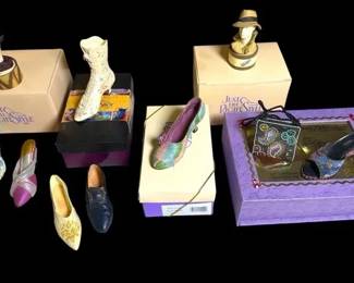 Collection of Just The Right Shoe Miniature Decorative Shoes