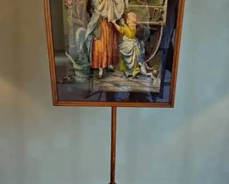 Vintage Framed Needlepoint Tapestry