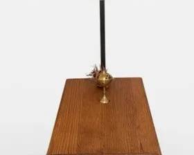 Vintage End Table with BuiltIn Lamp and Magazine Rack Working