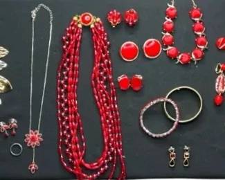 A stunning collection of vintage and contemporary costume jewelry