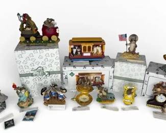 Charming Tails Travel USA Lot Signed Electric Trolley 5 Limited Editions Rushmore Liberty