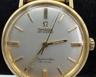 Vintage Omega Seamaster De Ville Automatic Watch with Stretch Bracelet