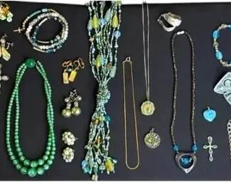 Vintage Lot Incl Napier Bergere Bradford 925 Marked Jewelry