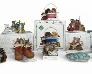 Lot of 10 Vintage Charming Tails Figurines Signed Limited Editions Member Exclusives