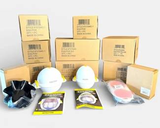 Egg Pod Egg Cooker Lot  Multiple New Units Including Deluxe, Steamer  Taco Dish