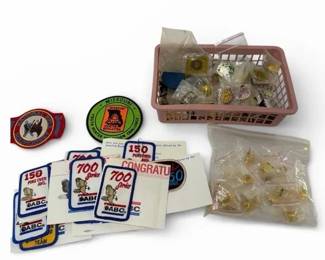 Vintage Bowling Patches Trap Shooting Pins Lot