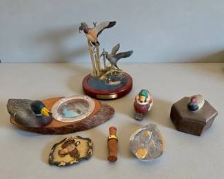 Duck Decor Collection Featuring David Maass Settling In Sculpture and Wildlife Accents